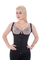 Corpete Modelador 14 Barbatanas Com Ziper e Colchete