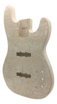 Corpo baixo JB 5 cordas ASH burl top sem Pintura MXP Corpo baixo JB 5 cordas ASH burl top sem Pintura MXP