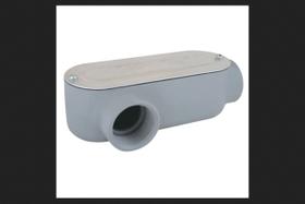 Corpo de conduíte: alumínio fundido sob pressão Sigma Electric com rosca de 1/2" Corpo de conduíte: alumínio fundido sob pressão Sigma Electric com rosca de 1/2"