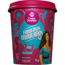 Corpo Dourado Fabulosos Ondulados - Creme 2 em 1 de Pentear e Hidratação 1kg Corpo Dourado Fabulosos Ondulados - Creme 2 em 1 de Pentear e Hidratação 1kg