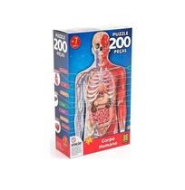 Corpo Humano 200 Peças Quebra Cabeça Puzzle - Grow 03937