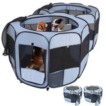 Corral para Gatos EighteenTek 2 en 1 XL Grande Desmontable con 2 Puertas Corral para Gatos EighteenTek 2 en 1 XL Grande Desmontable con 2 Puertas