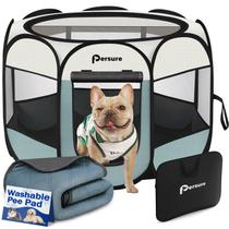 Corral para Mascotas Persure Interior/Exterior para Perro y Gato Gris Pequeño