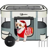 Corral Para Mascotas Siedihit Portable Para Perro y Gato Gris Para Interior y Exterior Corral Para Mascotas Siedihit Portable Para Perro y Gato Gris Para Interior y Exterior