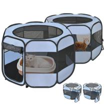 Corralito para Gatos EighteenTek 2 en 1 Desmontable con 2 Puertas (S) Corralito para Gatos EighteenTek 2 en 1 Desmontable con 2 Puertas (S)