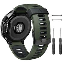 Correa de reloj NotoCity para Forerunner 220 deportiva de silicona verde