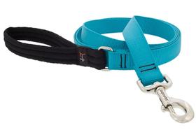 Correa para Perro LupinePet de 2,5 cm de Ancho y 1,8 m con Asa Acolchonada Aqua