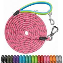 Correa para Perro NTR 15m Reflectante con Mango de Goma Suave Rosa Correa para Perro NTR 15m Reflectante con Mango de Goma Suave Rosa