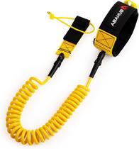 Correa para Tabla de Surf Abahub Premium Coil SUP 10 pies Amarilla