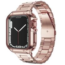 Correa y funda para Apple Watch de acero inoxidable con TPU Correa y funda para Apple Watch de acero inoxidable con TPU