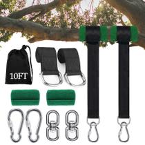Correas para columpio de árbol Werfeito extra largas de 3 m con capacidad de 2200 kg Correas para columpio de árbol Werfeito extra largas de 3 m con capacidad de 2200 kg