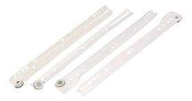 Corrediça Branca Trilho Para Gaveta 40cm 1 Par Oferta Corrediça Branca Trilho Para Gaveta 40cm 1 Par Oferta