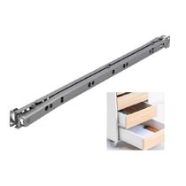 Corrediça Cinza 40 cm Deslizamento por Rodinhas para Uma Gaveta