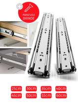 Corrediça Gaveta Trilho Telescópico LIGHT 250MM (25CM) PAR Corrediça Gaveta Trilho Telescópico LIGHT 250MM (25CM) PAR