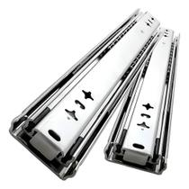 Corrediça P/ Gaveta 45cm Larga Trilho Telescópico 1 Par 40kg