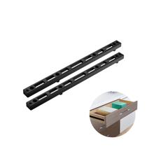 Corrediça Plástica 25 Cm Fixação Por 2 Pinos E Parafusos Gaveta Leve 5 Kg