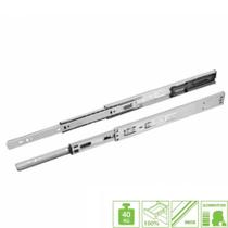 Corrediça Telescópica TN H45 400mm (40Kg) Aço Inox Slowmotion (Amortecedor) FGVTN