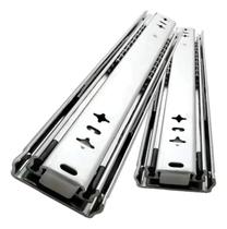 Corrediça trilho Telescópica 300mm pl1 Gaveta Com Parafusos Cromada Corrediça trilho Telescópica 300mm pl1 Gaveta Com Parafusos Cromada