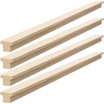 Corrediças de gaveta Yousoontic em madeira maciça 59 cm, montagem central, kit com 4