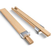 Corrediças de madeira Maitys 40 cm para montagem inferior, 2 peças Corrediças de madeira Maitys 40 cm para montagem inferior, 2 peças