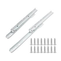 Corrediças para gaveta Suiwotin 25 cm em aço branco com rodas de nylon