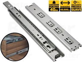 Corrediças Telescópica Para Gaveta C/ Abertura 50cm Par 30kg