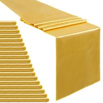 Corredor de mesa B-COOL Gold Satin 30x275cm para festa de casamento x20