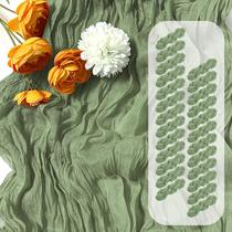 Corredor de mesa Cheesecloth FANTEKE Sage Green 43x274cm Pacote com 25