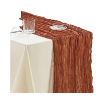 Corredor de Mesa de Gaze Boho (10 Peças, 40x270cm) - Decoração Romântica para Casamento, Chá de Panela e Festas