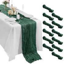 Corredor de mesa de gaze de 17 x 108 polegadas de comprimento para festa de casamento