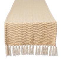 Corredor de mesa DII Woven Basic Chevron 15x108cm Honey Gold