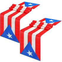 Corredor de mesa Kingdder Puerto Rico 33 x 183 cm, linho, 2 peças
