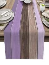 Corredor de mesa Vandarllin Ombre Lavanda Roxo Castanho 36x152cm
