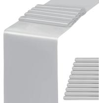 Corredor de mesa WENSINL 30x274 cm, prata acetinada, pacote com 10