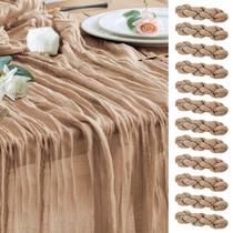 Corredor de mesa Wokceer, pacote com 12, marrom nu, 89x305 cm, 10 pés