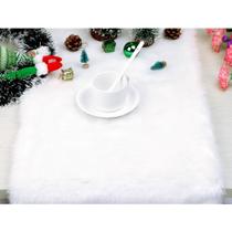 Corredor de mesa Wokex Faux Fur Thick White 36x180cm