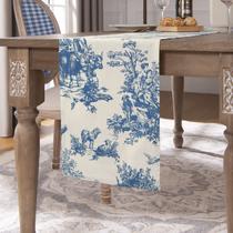 Corredor de mesa XTMYI Royal Blue Cotton 230cm para mesa de jantar Corredor de mesa XTMYI Royal Blue Cotton 230cm para mesa de jantar