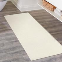 Corredor LEEVAN Lavable 60x150cm Blanco Tejido a Mano