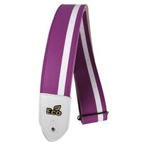 Correia Basso Eco 22 Sintético Rosa e Branco Para Guitarra Violão 5cm