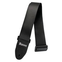 Correia Basso Ny 01 Nylon Sintético Preto Para Guitarra e Violão 5cm