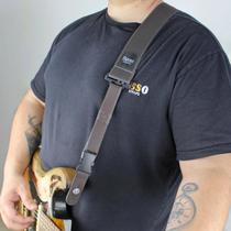 Correia Basso Sintético Quick Release Violão Guitarra Marrom Qs06 Correia Basso Sintético Quick Release Violão Guitarra Marrom Qs06