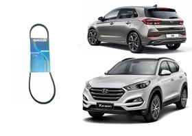 Correia bomba de agua/ direção hidr - i30/ tucson 2.0 16v