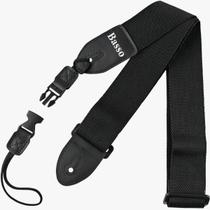Correia cordão extensor alça basso nylon sintético lisa violão guitarra ukulele cinta ajustável reforçada