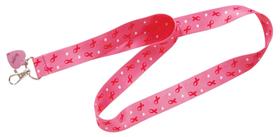 Correia corporal Hillman Breast Cancer Awareness Lanyard, pacote com 6 Correia corporal Hillman Breast Cancer Awareness Lanyard, pacote com 6