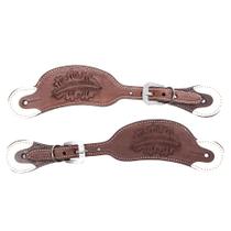 Correia de Espora Marrom e Branco Pyramid 37040