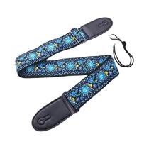 Correia De Guitarra Vintage Étnica Bordada Com 5 Palhetas E Suporte Ajustável - Conjunto De 10 Peças