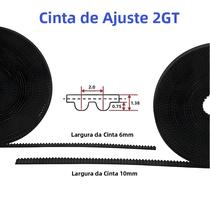 Correia De Sincronização Aberta De Fibra De Aramida PU GT2-6/10mm Com Núcleo De Aço Para Impressora