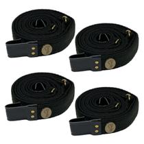 Correia de Violão Fixar e Tocar Kit4 preta Correia de Violão Fixar e Tocar Kit4 preta