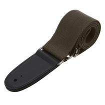 Correia Em Algodão Verde Oliva Para Violão Guitarra Com Ponteira Reforçada - RPC