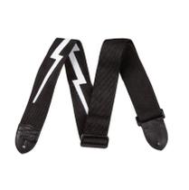 Correia Fender 2 Poly Lightning Bolt Strap 0990613106 BK WH Correia Fender 2 Poly Lightning Bolt Strap 0990613106 BK WH